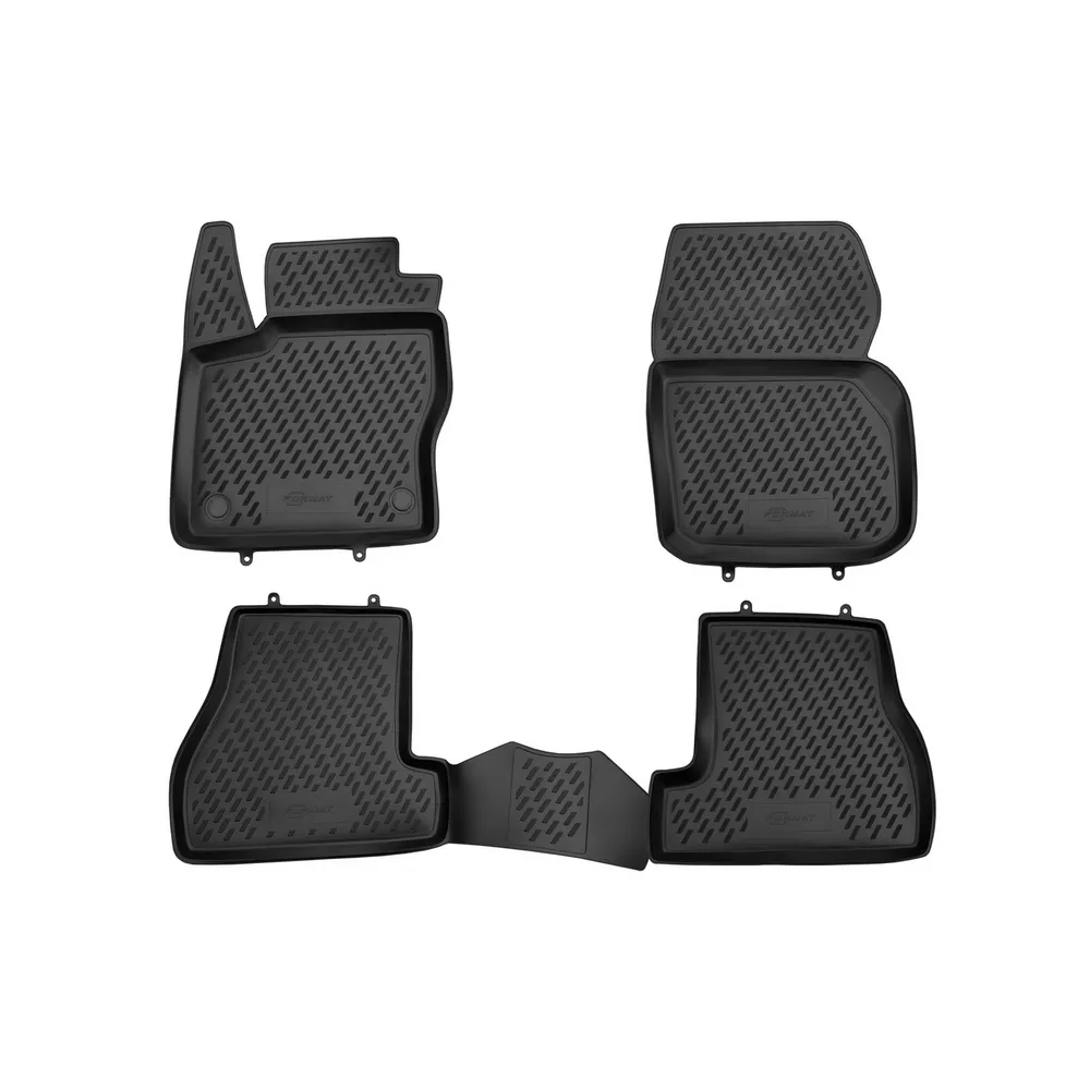 Коврики в салон FORD Focus 3, 04/2011-2015 4 шт. (ПУ, повышенная износостойкость) FORMAT FORMAT.CARFRD00001h