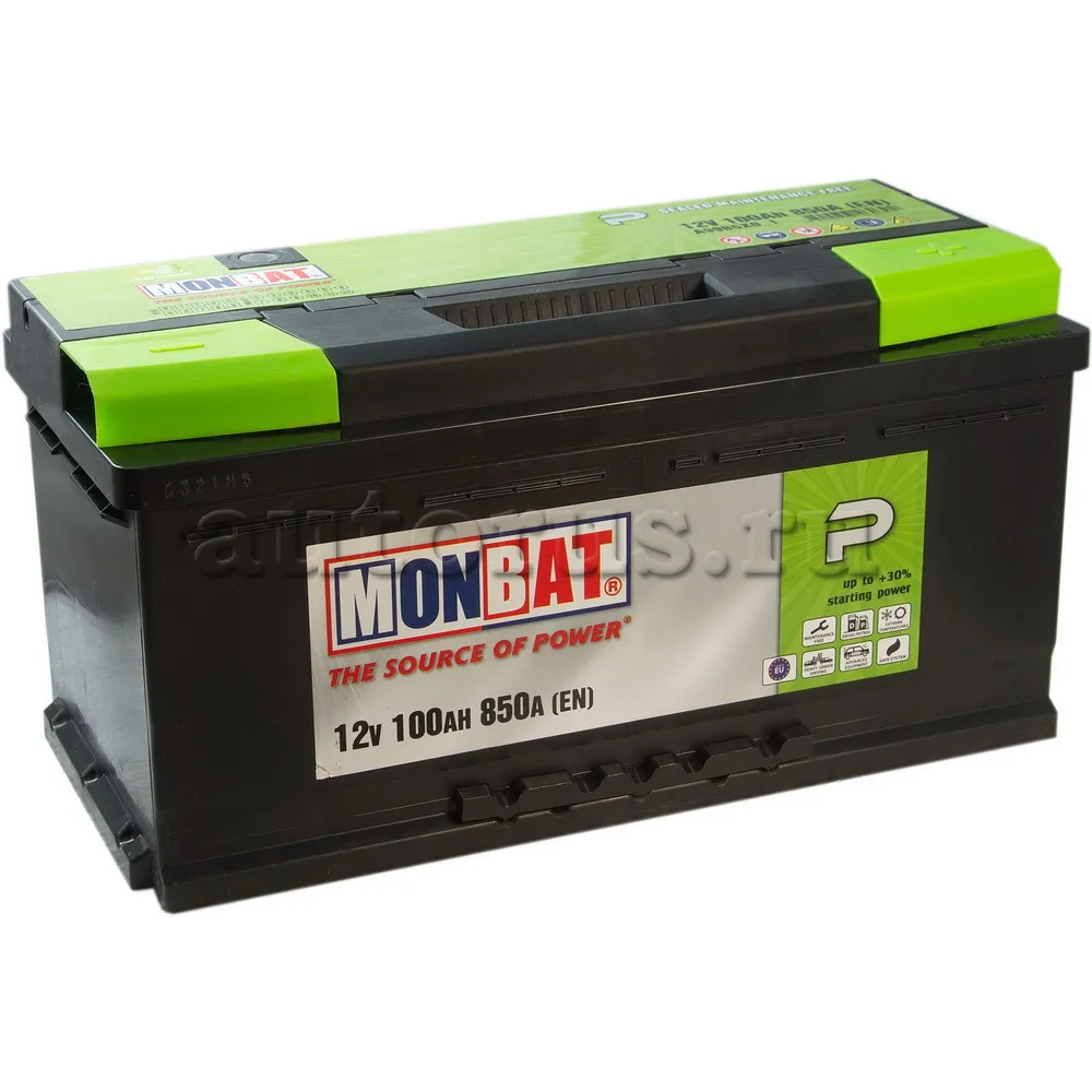 Аккумулятор MONBAT P 100 А/ч обратная R+ 353x175x175 EN850 А