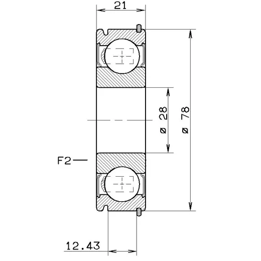 Подш. КПП PSA MG5T 28x82.5x21 NTN-SNR AB40002S05