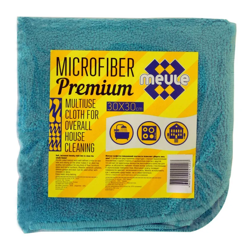 Салфетка хозяйственная Салфетка MEULE PREMIUM из микрофибры(30Х30) 609388