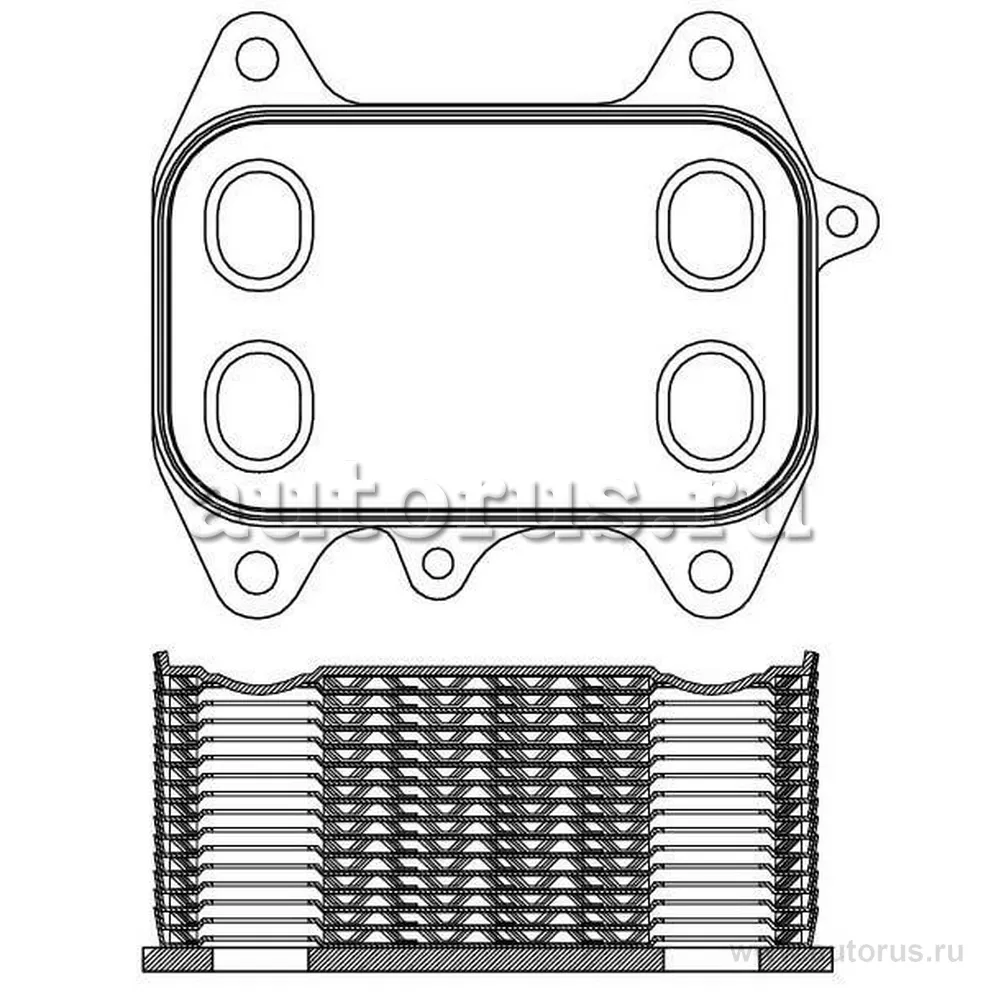 Радиатор масл. для а/м VW Golf VI (08-)/Tiguan (08-) 1.6D/2.0D LUZAR LOc 1806