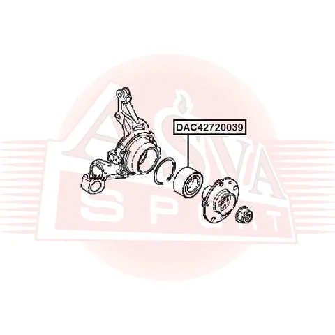 Подшипник ступичный ASVA DAC42720039