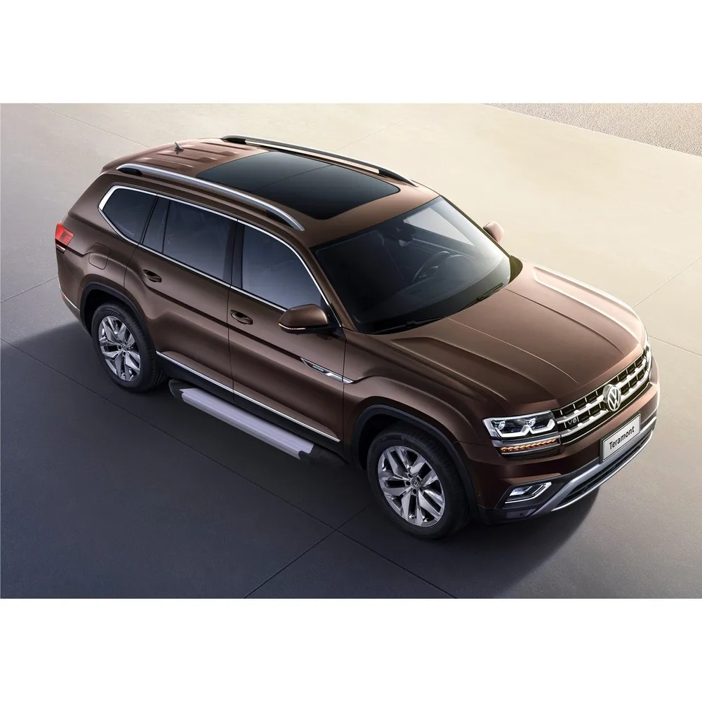 Порог-площадка Silver F193AL + комплект крепежа, RIVAL, Volkswagen Teramont 2018- Volkswagen Teramont F193AL.5805.1