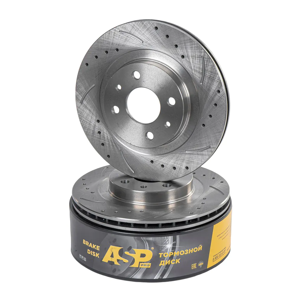 Диск тормозной передний перфорированный ВАЗ 2110-2112 LADA 110 /VENT R14 SPORT ASP 260206S