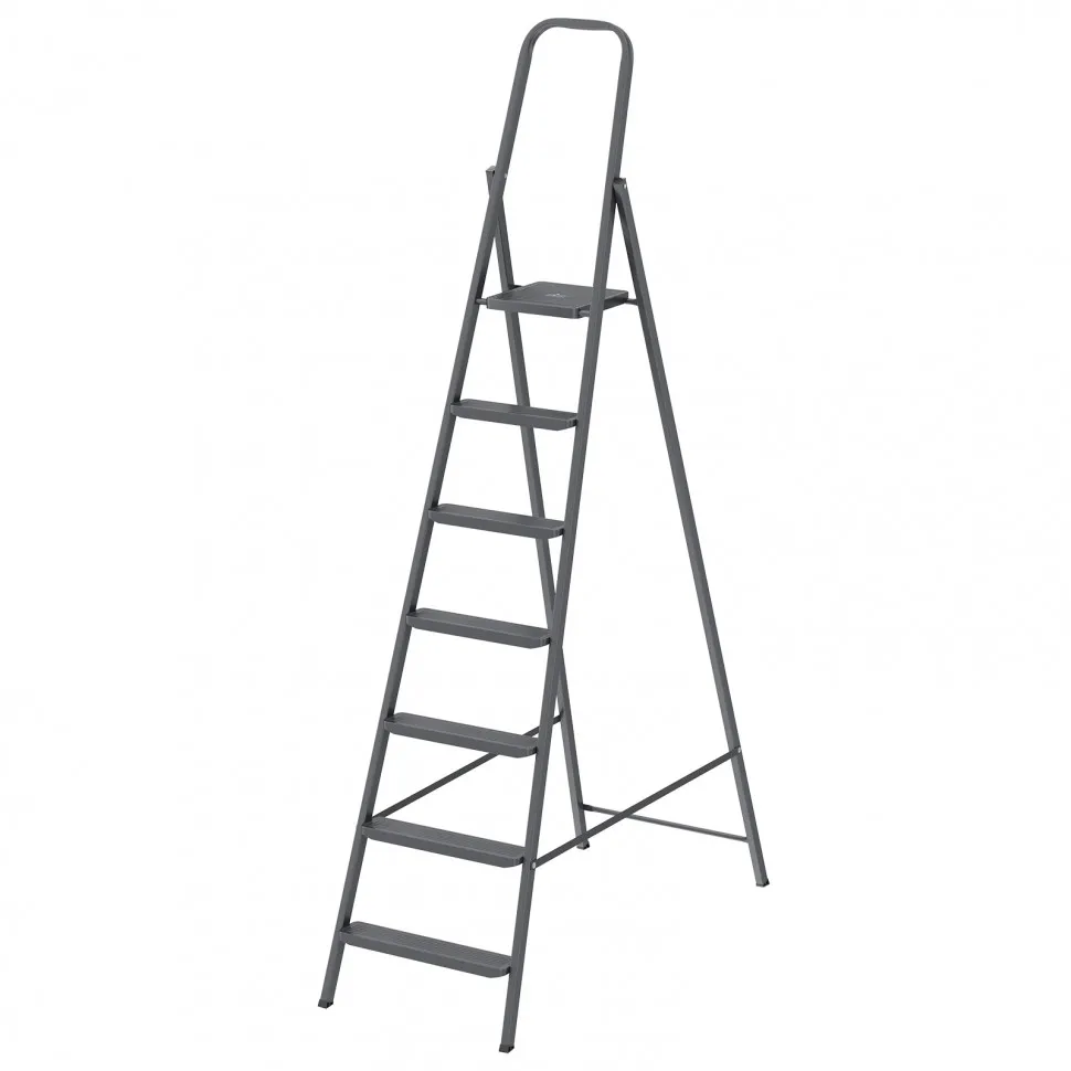 Стремянка 7 ступеней, компактная, стальная СИБРТЕХ 97947