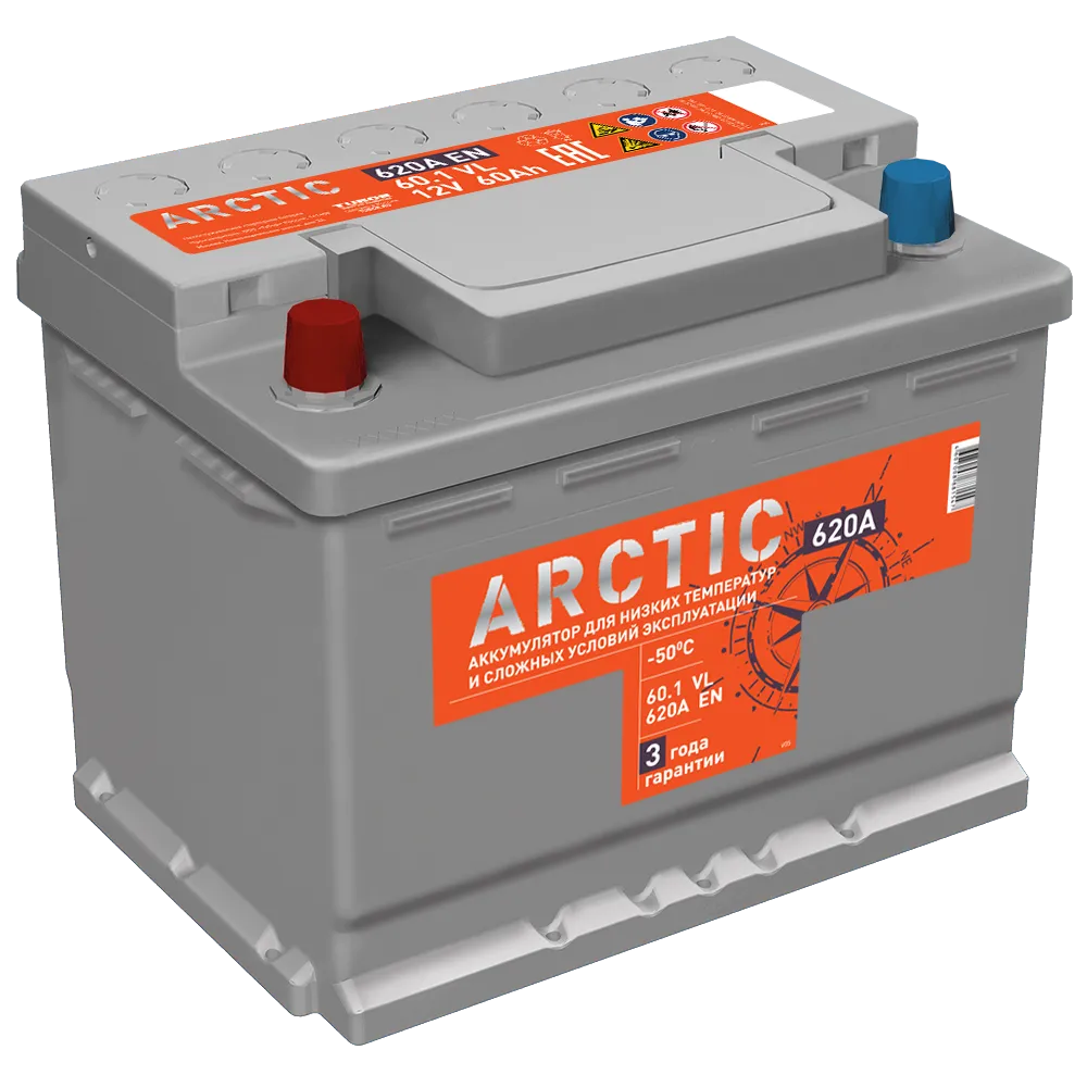 Аккумулятор TITAN ARCTIC 60 А/ч Прямая L+ 242x175x190 EN620 А