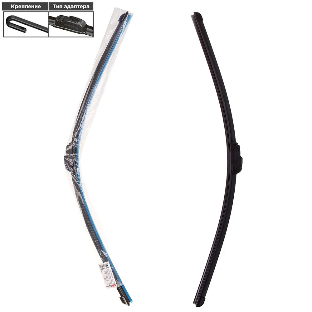 Щетка стеклоочистителя 710 бескаркасная (в пакете), SKYWAY S02704014