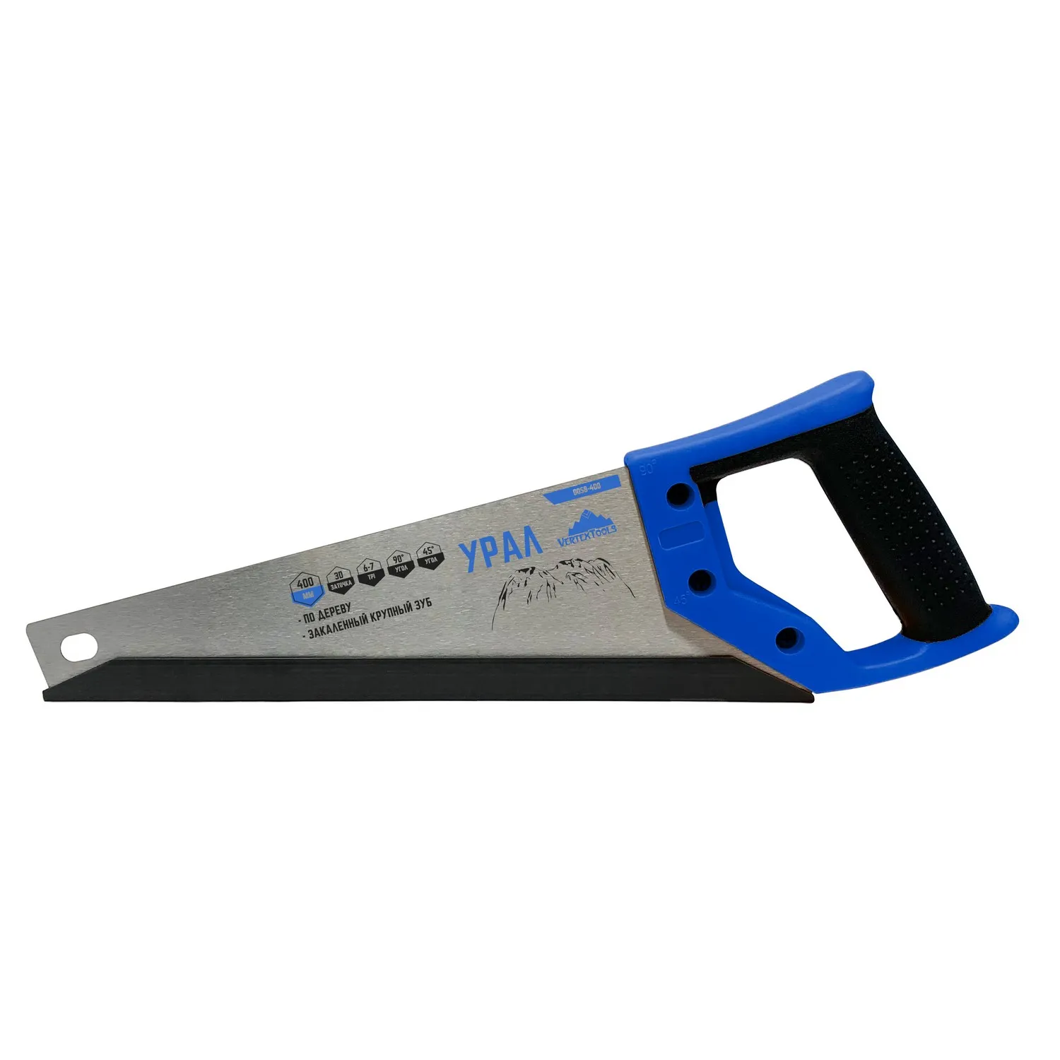 Ножовка по дереву, 400 мм, урал VertexTools 0058-400