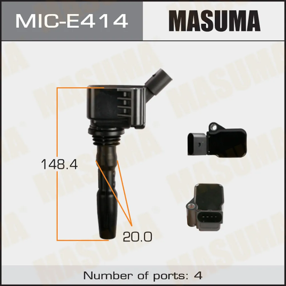 Катушка зажигания AUDI/VW 1.2TSi, 1.4TSi 09 MASUMA MICE414