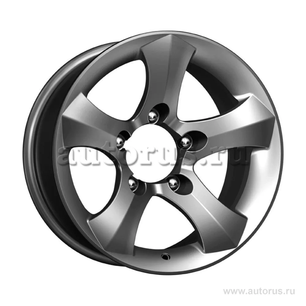 Диск литой R16 8J 5x139.7/110.1 ET-10 КИК Айсберг Дарк платинум 75621