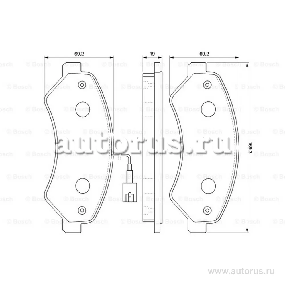 Колодки тормозные CITROEN JUMPERFIAT DUCATOPEUGEOT BOXER R16 06- передние