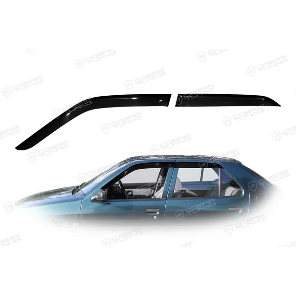 Дефлектора на окна Peugeot 306 Hb 5d 1993-2001 деф.окон Cobra Tuning P12393