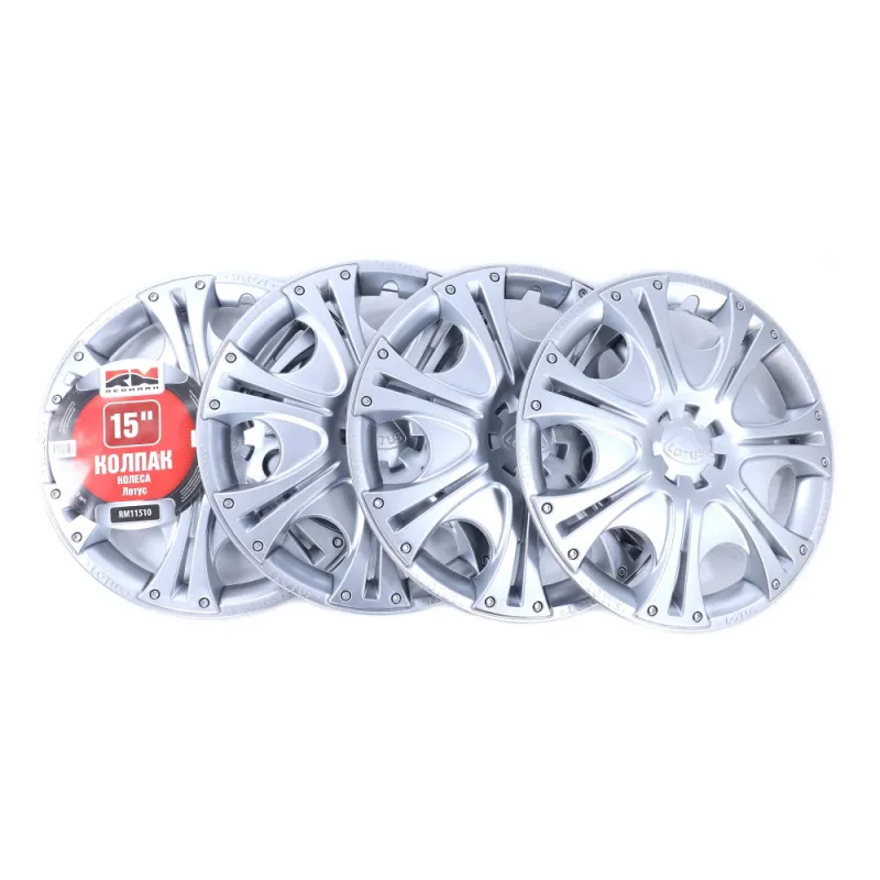 Колпак колеса R15 Лотус (пруж) кт 4 шт. (2+2) REDMARK RM11510