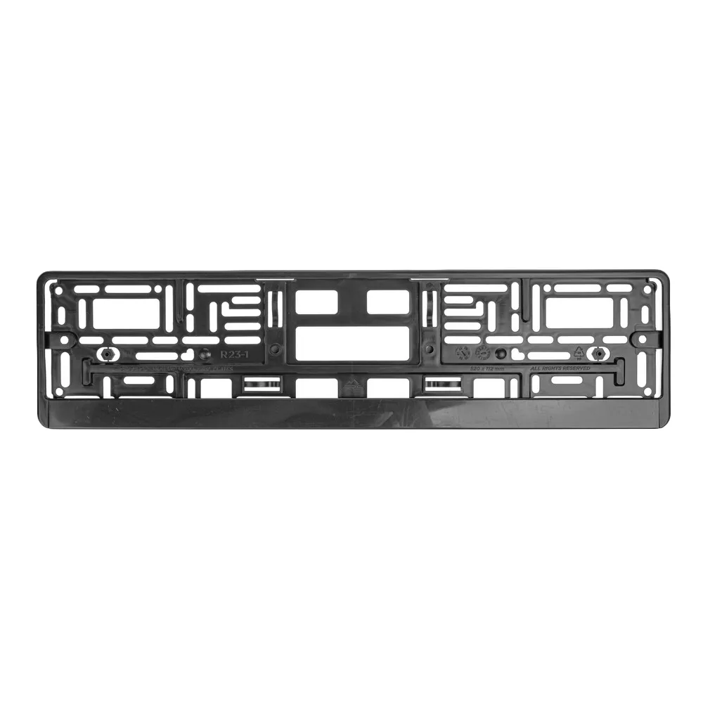Рамка под номерной знак черная чистая с вкладышем LECAR LECAR000070408
