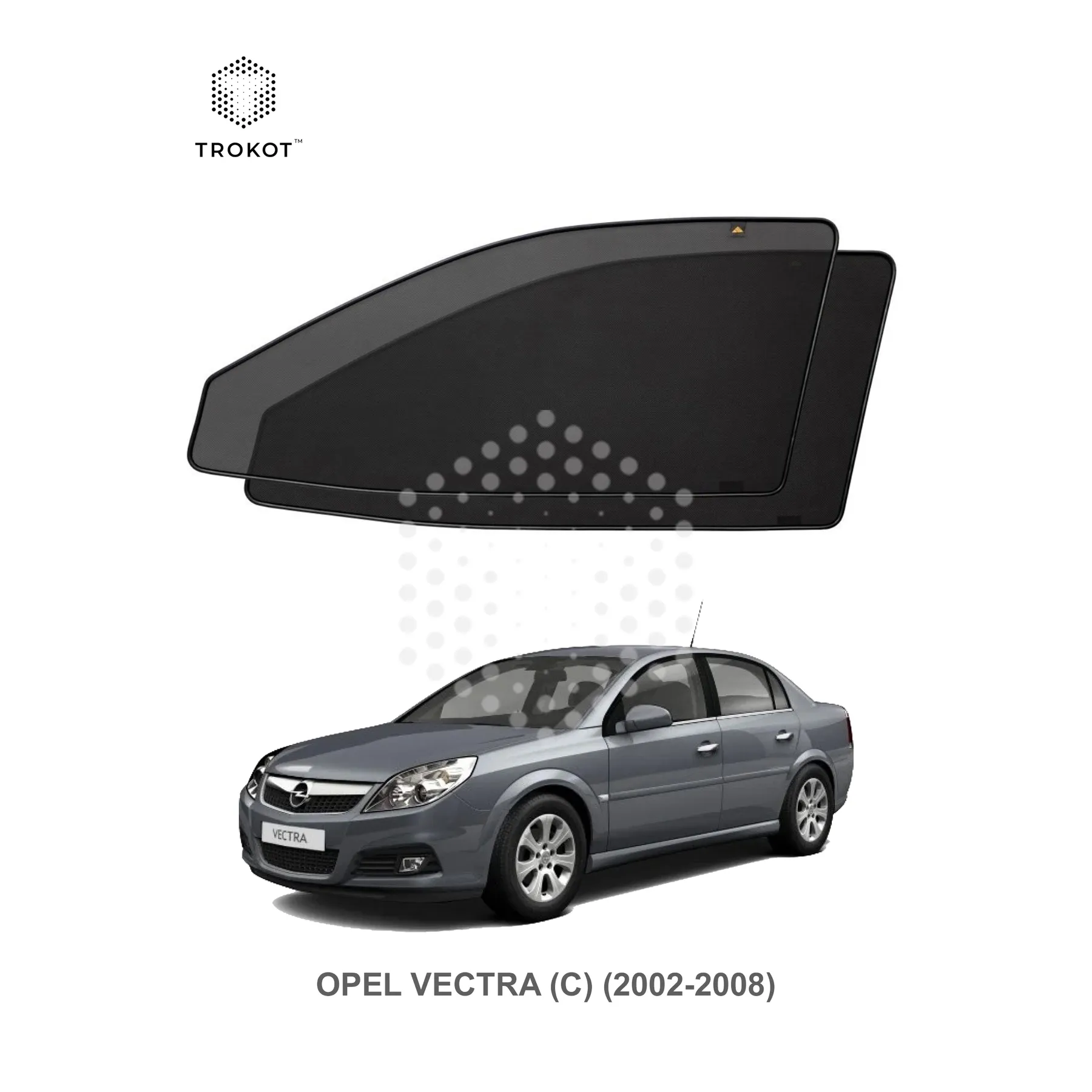 Комплект шторок на передние двери Opel Vectra (C) (2002-2008)