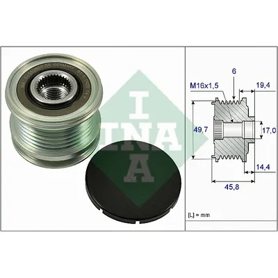 Шкив генератора INA 535 0168 10