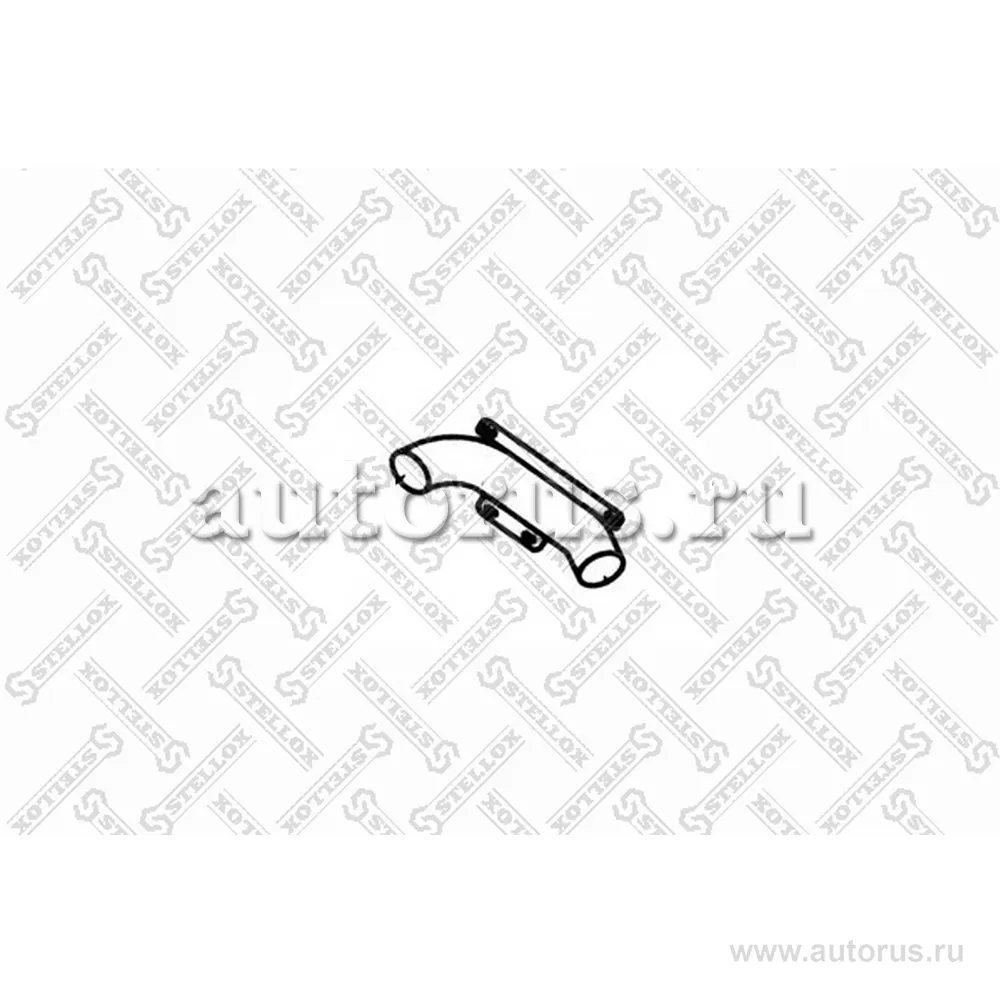 Труба выхлопная(промежуточная) с крепл. DAF 85/95 STELLOX 82-03521-SX