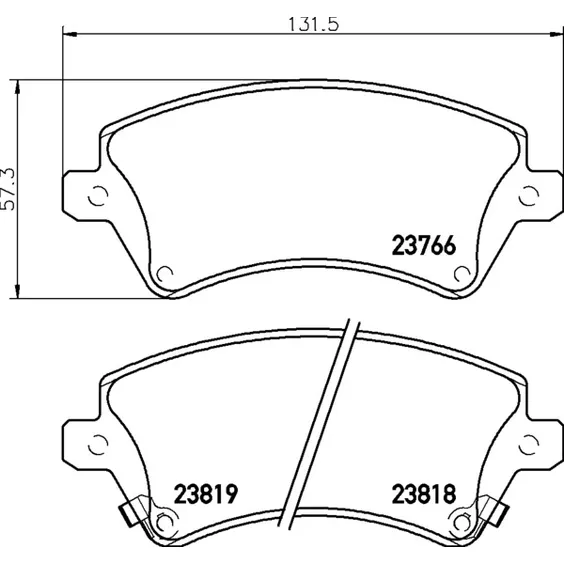колодки дисковые передние Toyota Corolla 1.4/1.6 WTi/2.0D4-D 02 диск 15 NISSHINBO NP1049