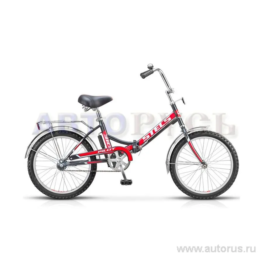 Велосипед 20 складной STELS Pilot 310, 2016 1 скорость рама сталь 13 черный/красный