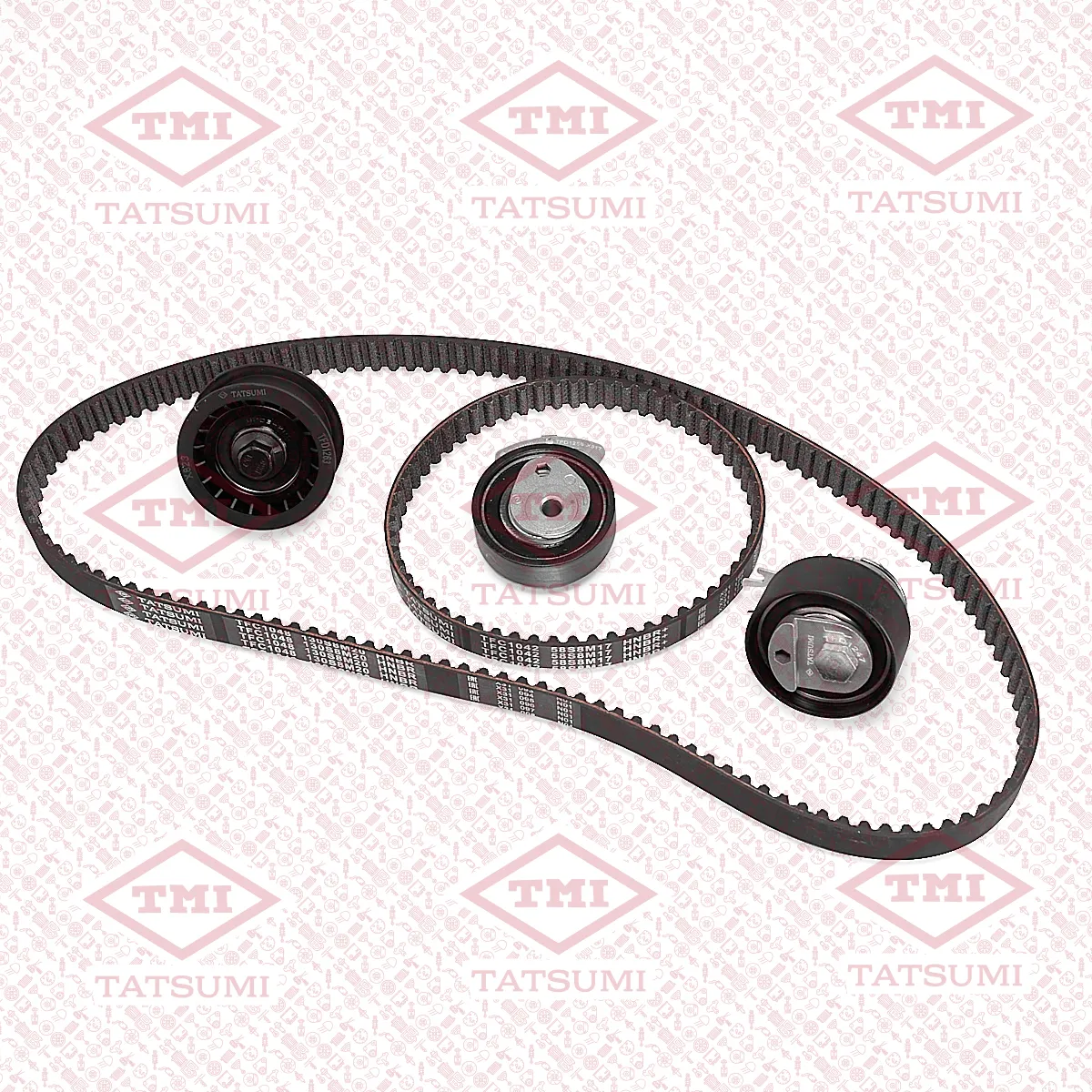 Комплект ГРМ, ремень 2шт. [130 зуб.,20mm / 58 зуб.,17mm] + 3 ролика SKODA Fabia/Octavia/Roomster 99->VW Golf/Polo 01-> TATSUMI TFE1018