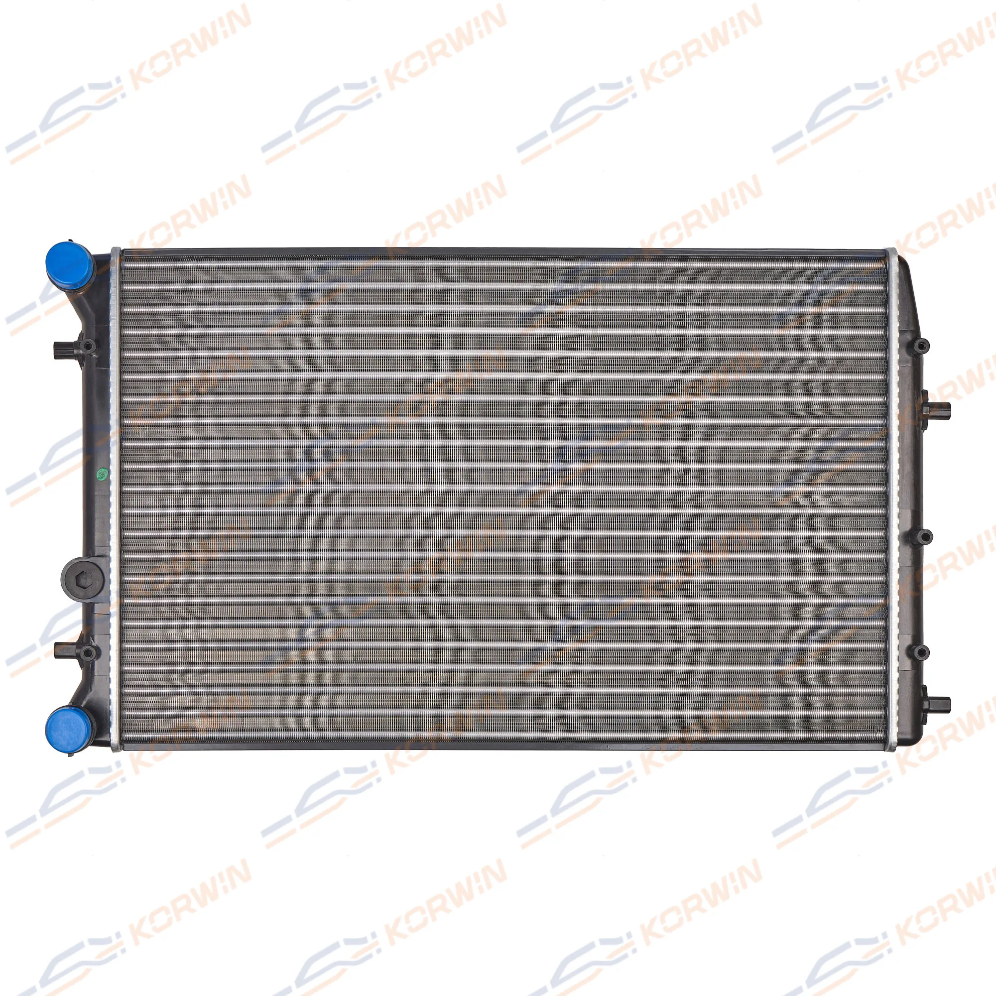 Радиатор охлаждения VW Polo/Skoda Fabia (99-) +AC сборный KORWIN KWKB2015