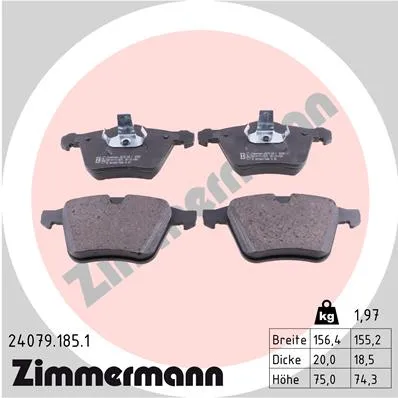 SBB Jaguar/FORD/VOLVO ZIMMERMANN 24079.185.1