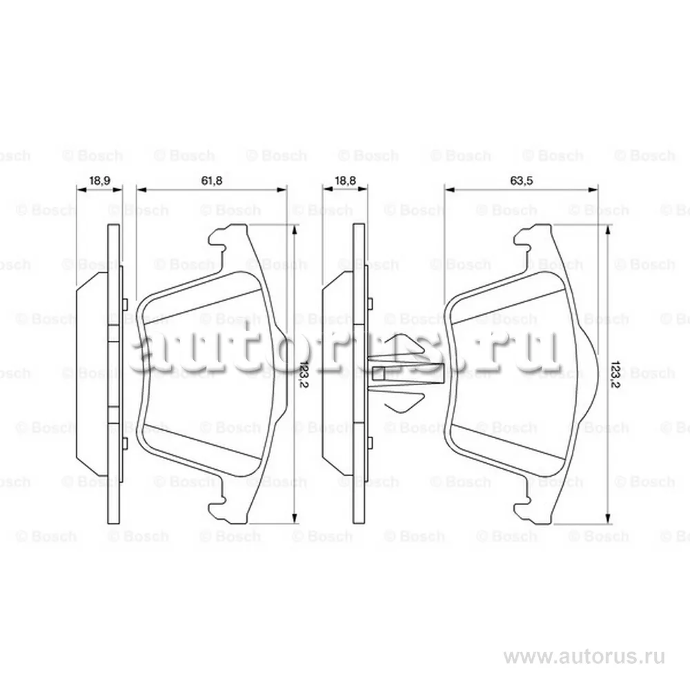 Колодки тормозные VOLVO XC90 2.4-4.4 02- задние