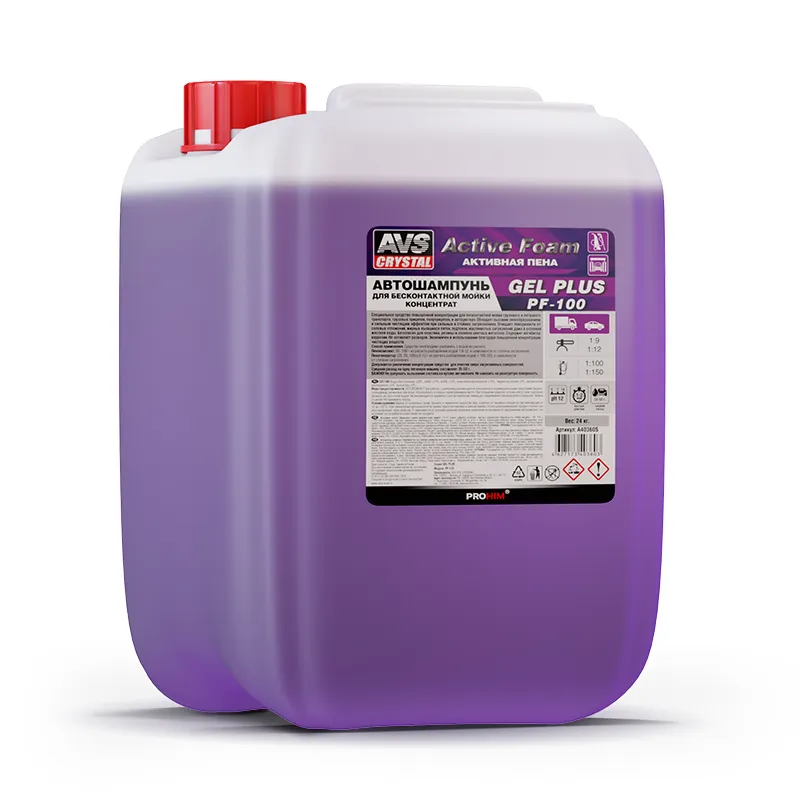 Автошампунь для б/к мойки AVS Active Foam 19-12 PF-100 GEL PLUS 24 кг AVS A40360S