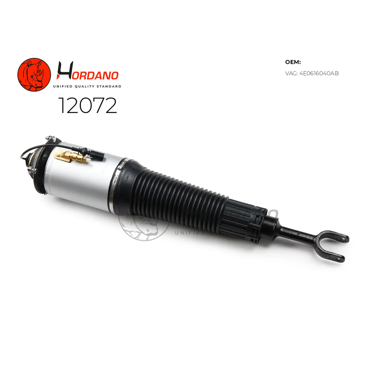Передний пневматический амортизатор правый AUDI A8 D3 (2003-2010) Hordano 12072