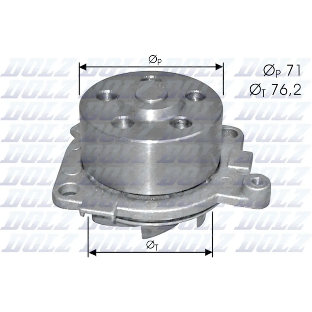 Помпа, водяной насос ALFA ROMEO 145 2.0L/FIAT Brava/Marea 1.8L 96-> DOLZ S-210