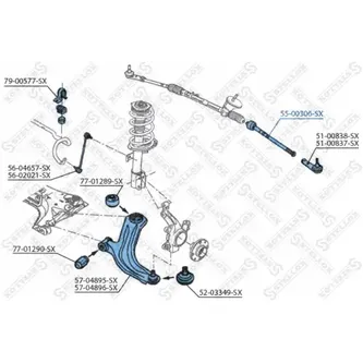 Тяга рул. Renault Clio/Modus all 04 STELLOX 5500306_SX