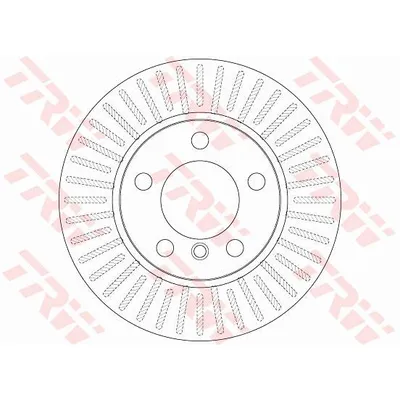 Диск тормозной передний BMW 1-SERIE (E81/F20) 1.6/1.8L,1.6D/1.8D ALL 05-> TRW DF6255