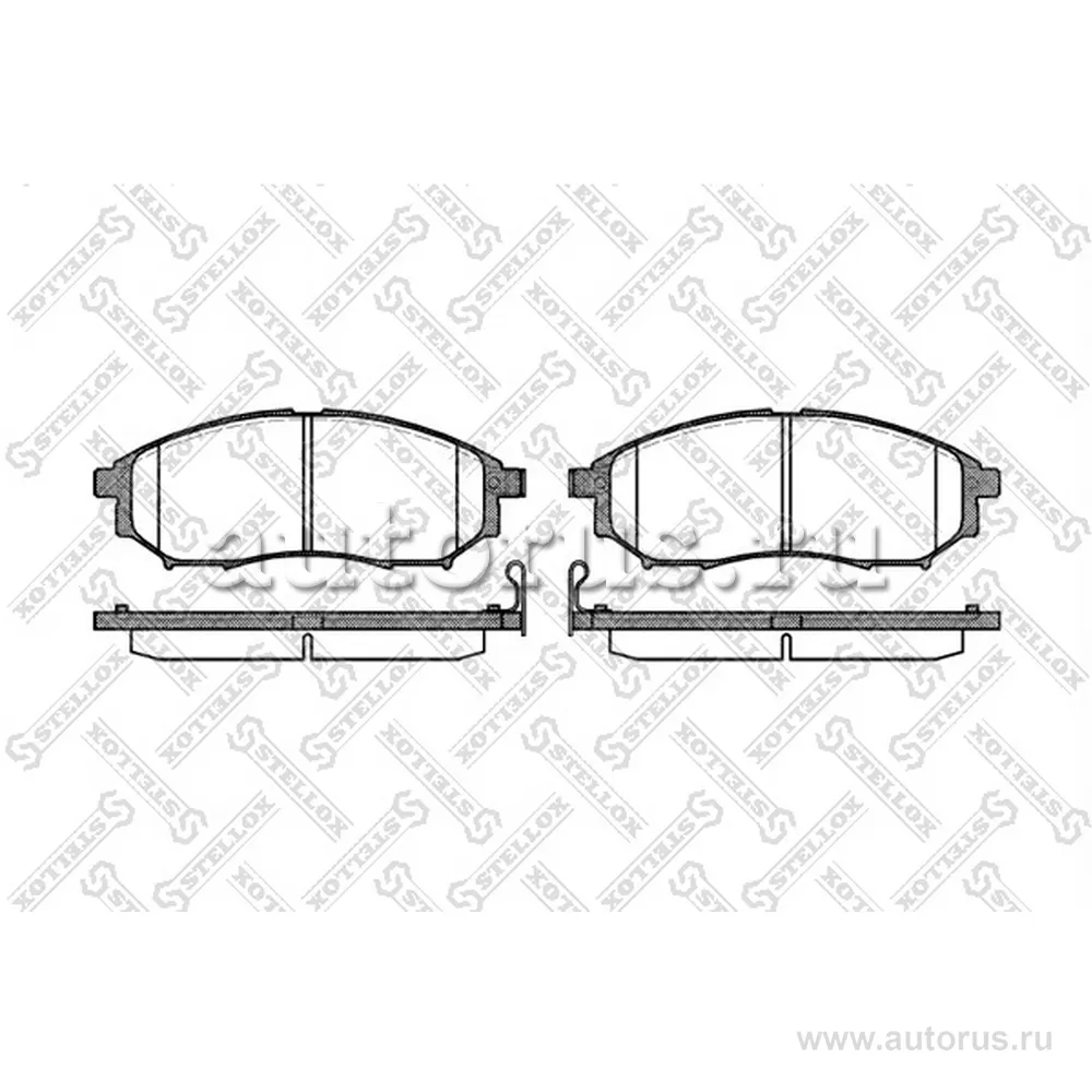 Колодки дисковые п. Nissan Murano 3.5 STELLOX 863 014-SX