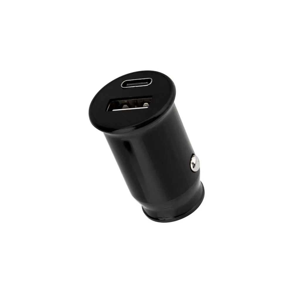 Автозарядка в прикуриватель REXANT АЗУ USB-A+USB-C, 2.4 A черная 182228