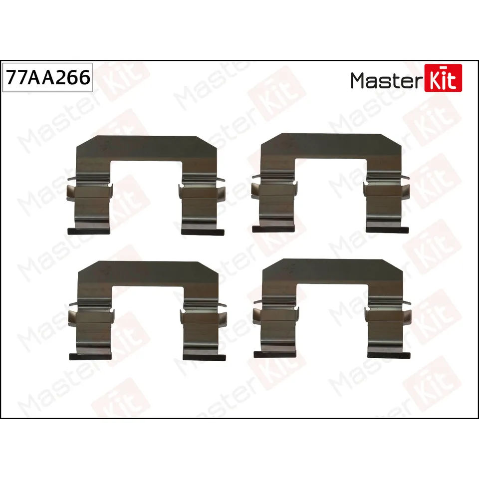 Комплект установочный тормозных колодок Kia SORENTO I (JC) 2002 - MASTERKIT 77AA266
