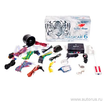 Сигнализация SCHER-KHAN Magicar 6,обратная связь,сирена, , Max Вт SCHER-KHAN Magicar 6