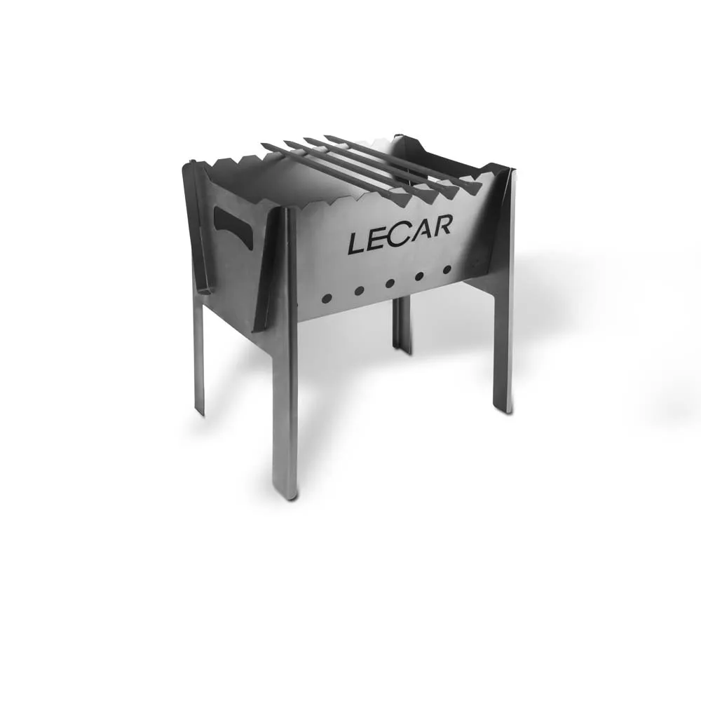Мангал разборный металлический (4 шампура), 1 мм., 400250390 мм. LECAR LECAR000010405