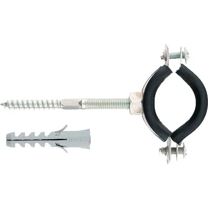Хомут сантехнический д/труб 59-66(2) с резин.упл., шпилькой и дюбелем, 1 шт. СИБРТЕХ 48169