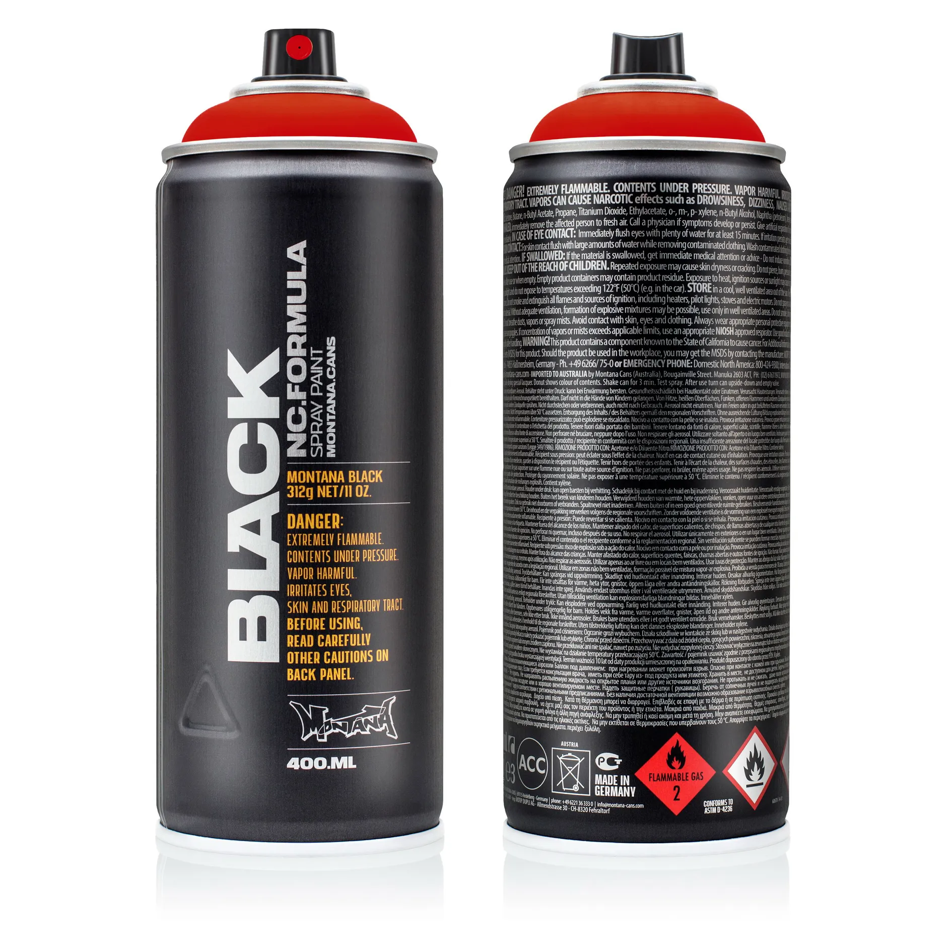Краска BLACK светло-красная MONTANA CANS 2093 BLK