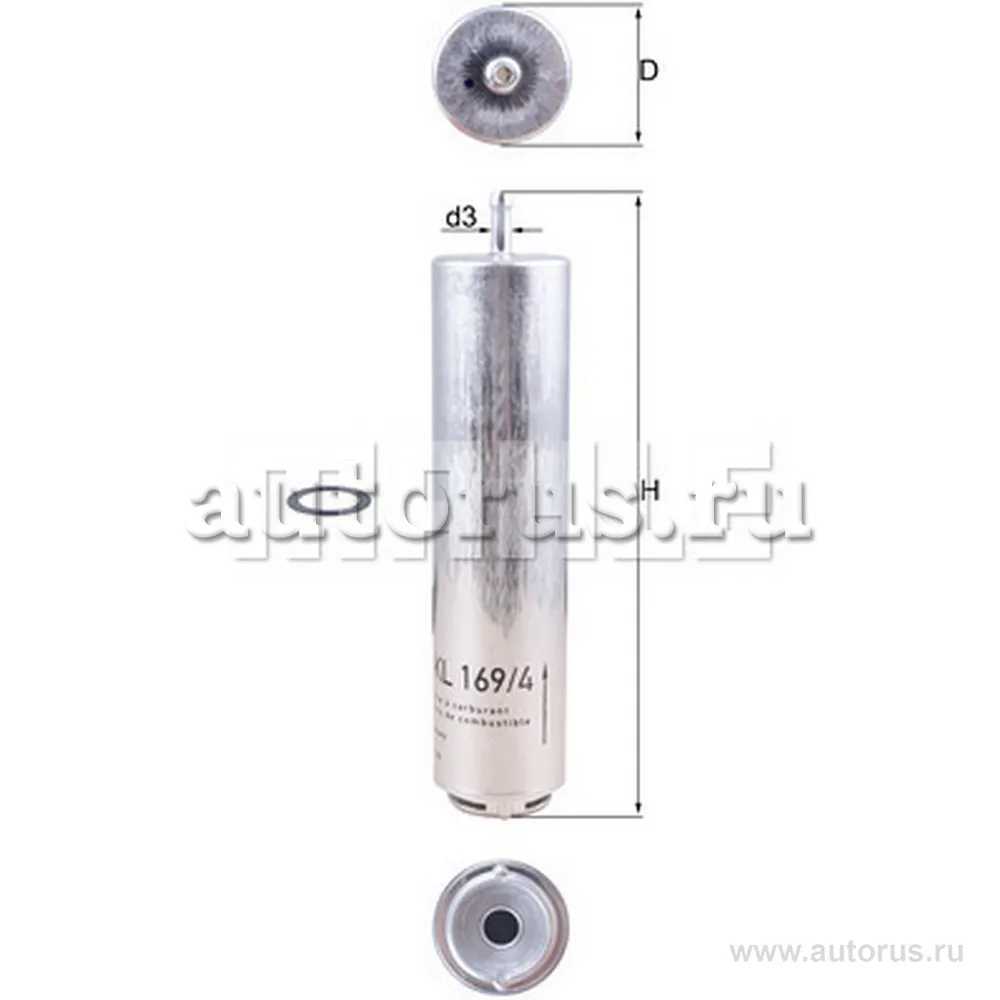 Фильтр топливный KNECHT/MAHLE KL169/4D