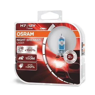 Лампа 12V H7 55W PX26d OSRAM NIGHT BREAKER LASER 2 шт. картон 64210NL-HCB