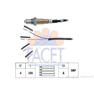Лямбда-зонд 4-x универс., VW 99- FACET 108235
