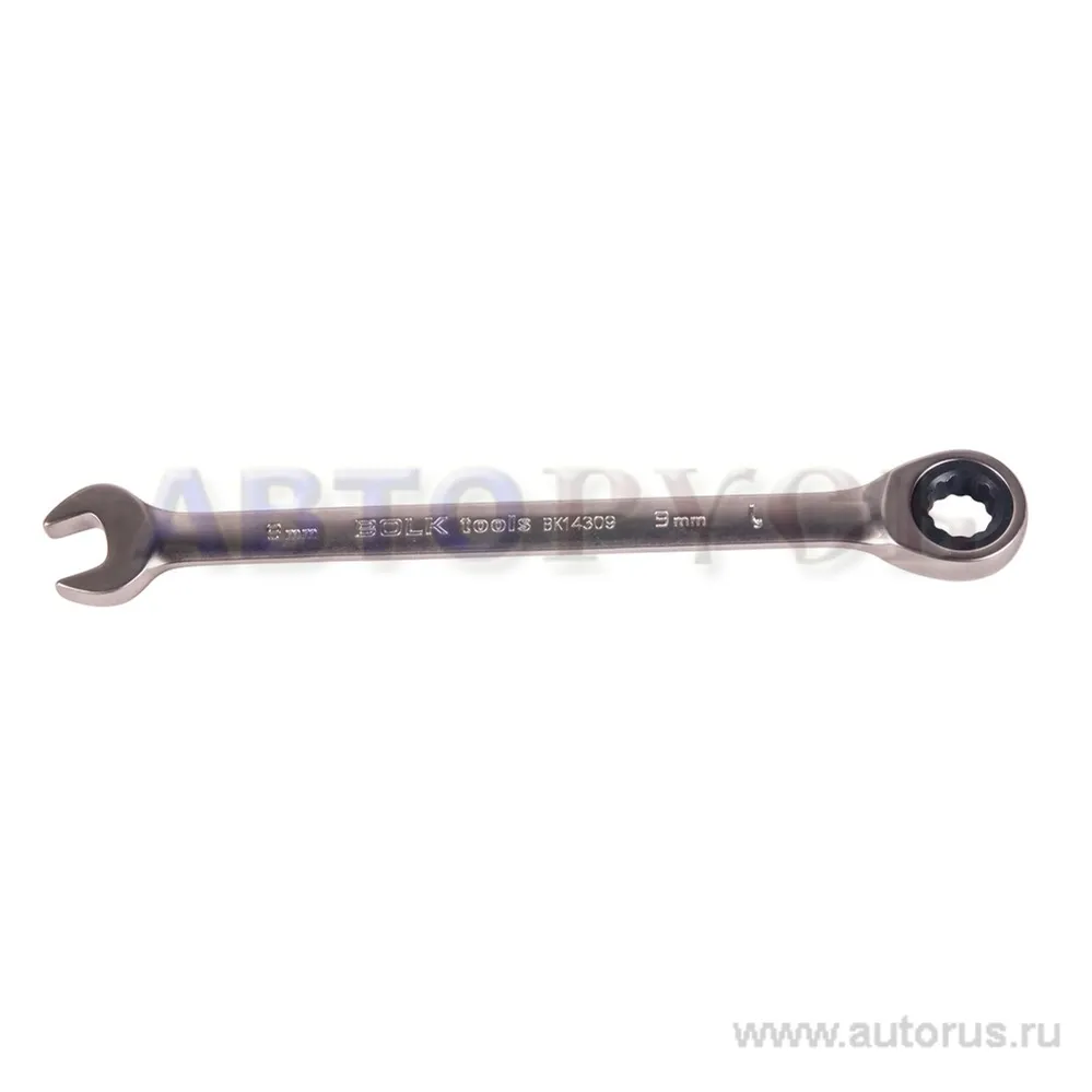 Ключ комбинированный, 9 мм, трещоточный BOLK BK14309