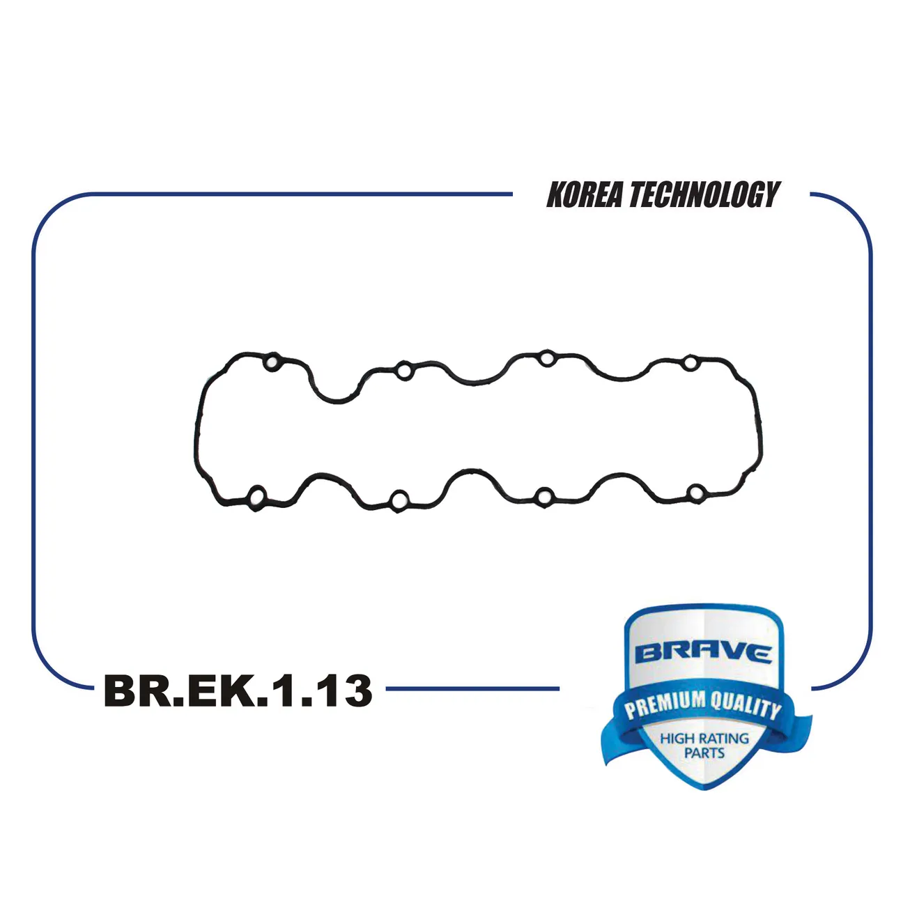 Прокладка клапанной крышки Chevrolet Aveo1.4,Chevrolet Lanos1.58кл. BRAVE BR.EK.1.13