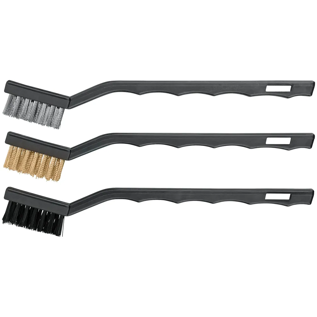 Корщетки мини, набор 3 шт., сталь/нейлон/латунь, 175 мм FIT 38453