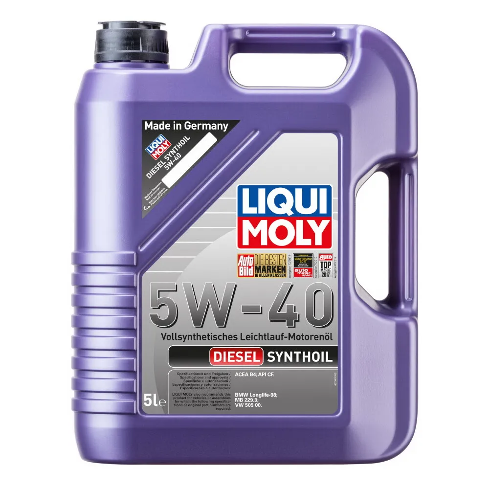 Масло моторное LIQUI MOLY Diesel Synthoil 5W-40 синтетическое 5 л  1927 / 1341