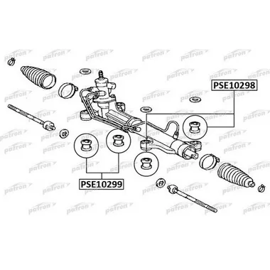 Сайлентблок рулевой рейки TOYOTA PICNIC/AVENSIS VERSO ACM20 01-05 PATRON PSE10298