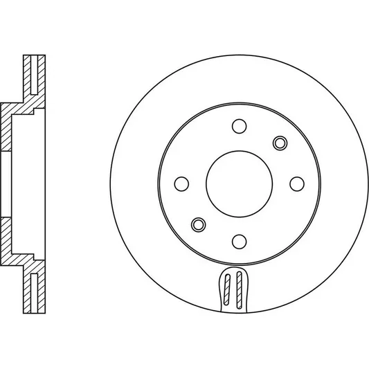 Диск тормозной передний NISSAN ALMERA CLASSIC/N16/PRIMERA / INFINITI G20 FIT FR0149V