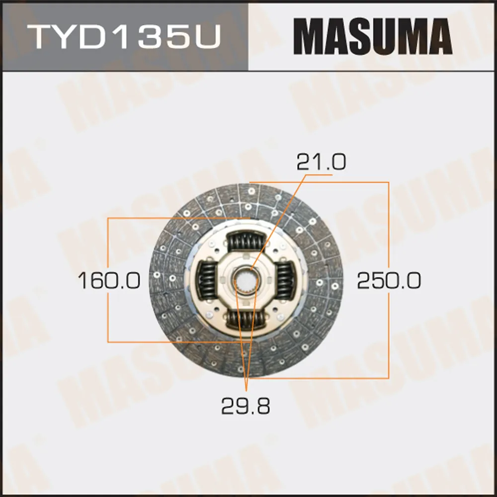 Диск сцепления TOYOTA DYNA MASUMA TYD135U