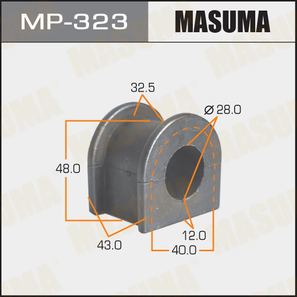 Втулка стабилизатора перед mitsubishi estima MASUMA MP-323